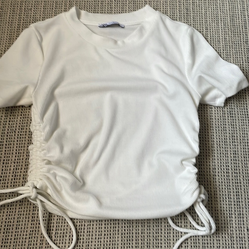 Zara ribbed crop top
